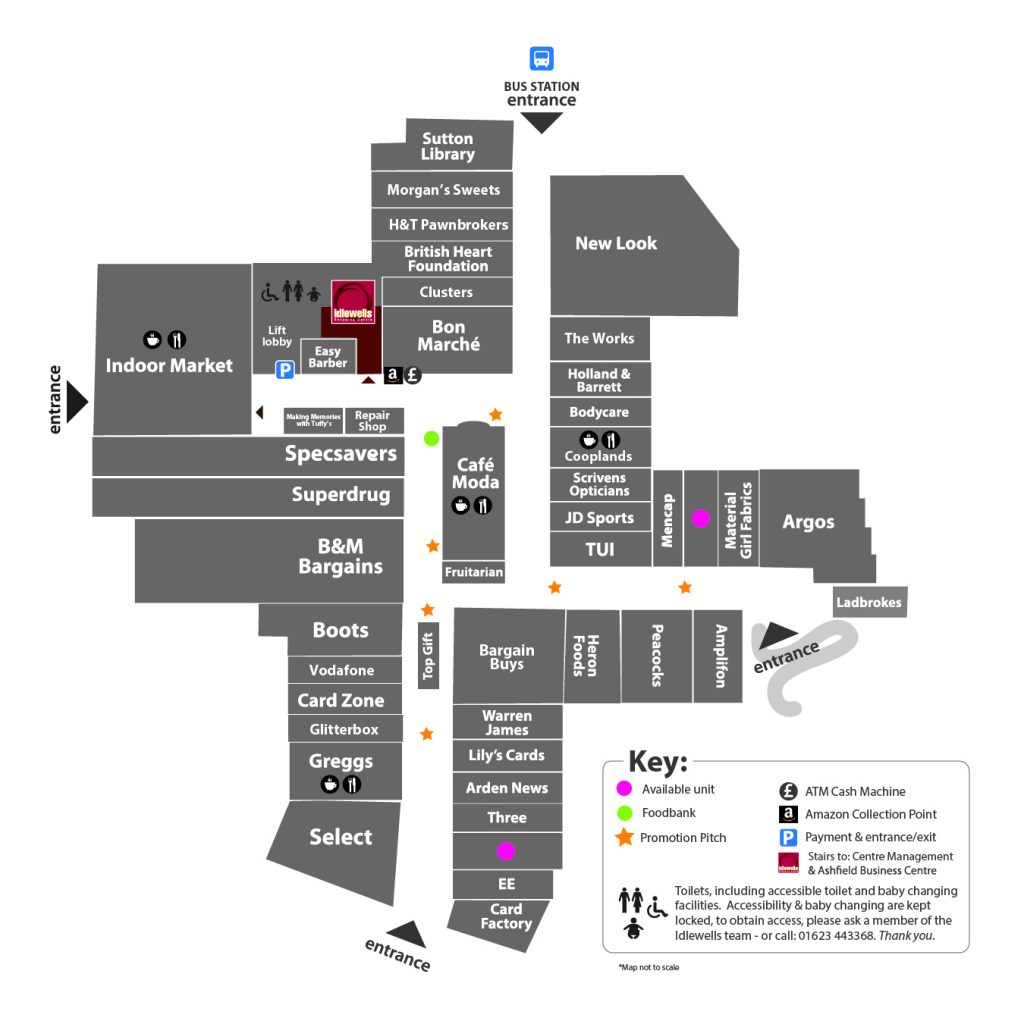 Idlewells Map - Idlewells Shopping